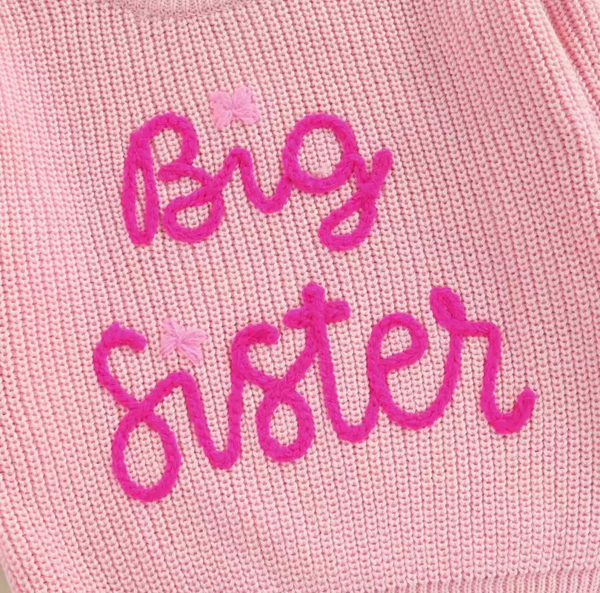 Pink Big Sister / Little Sister Jumpers - PREORDER