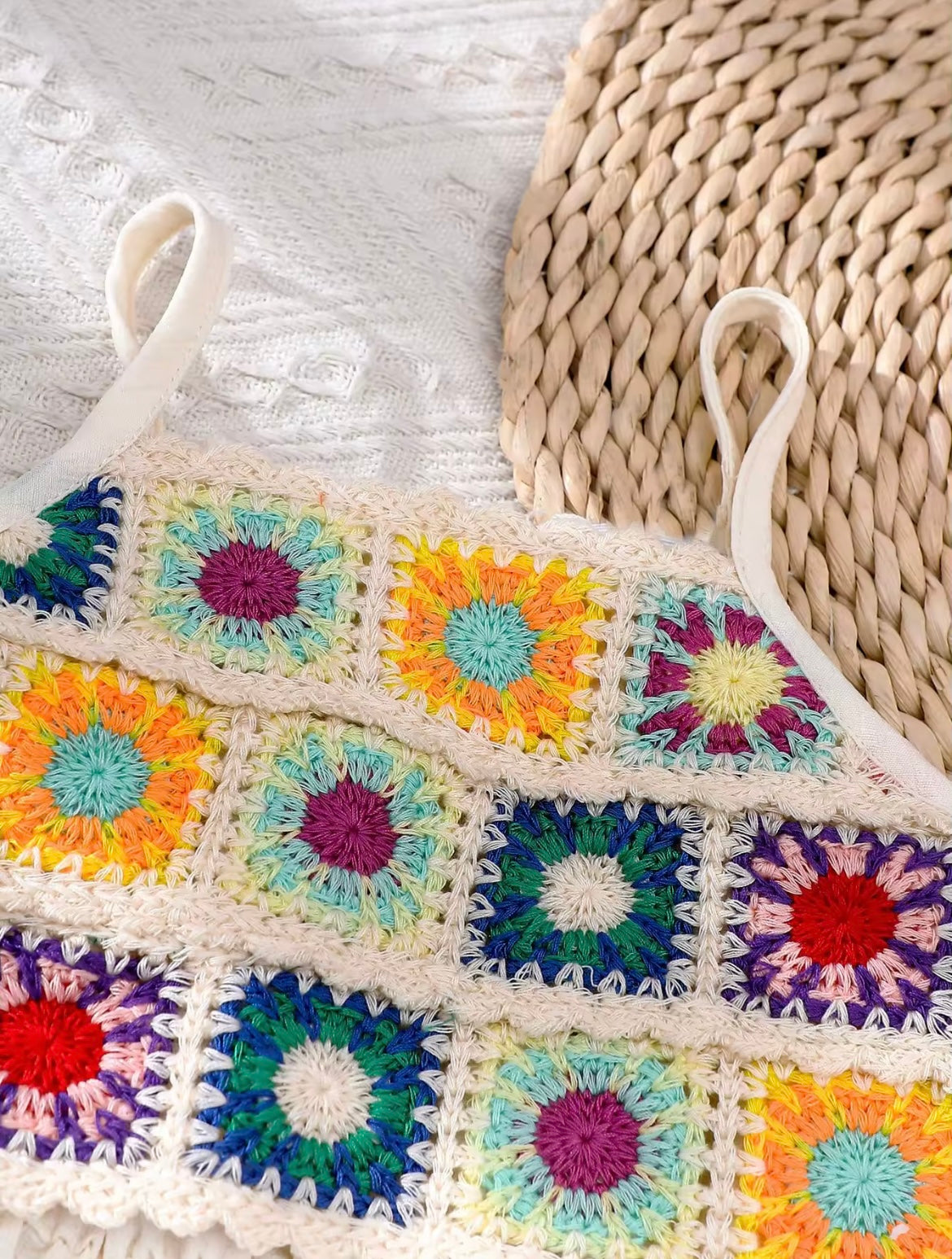 Cream crochet jumpsuit