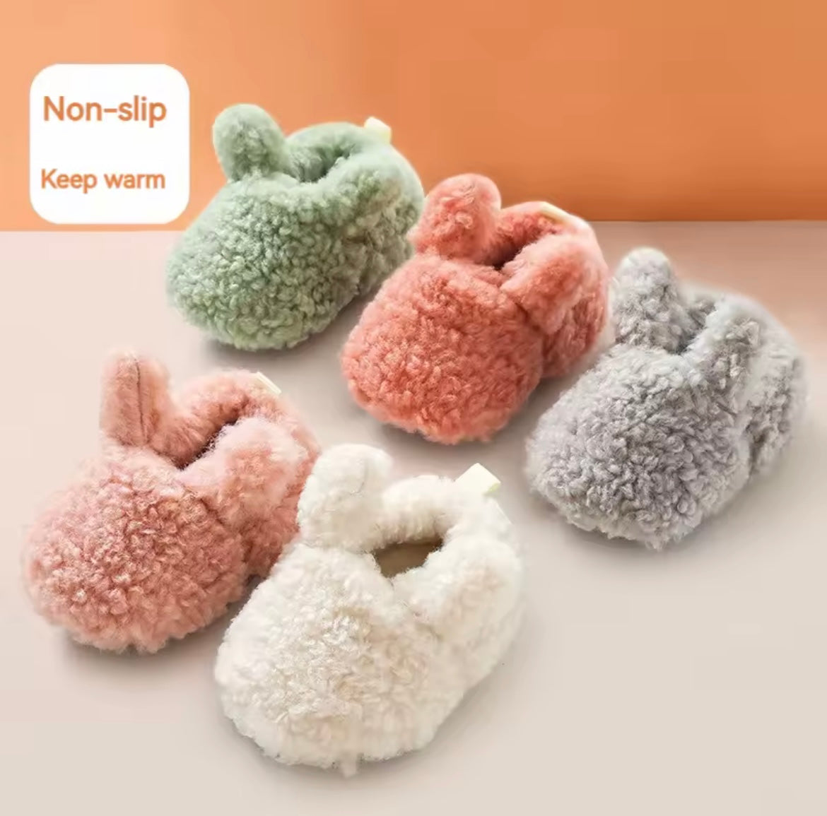 Bunny baby slippers