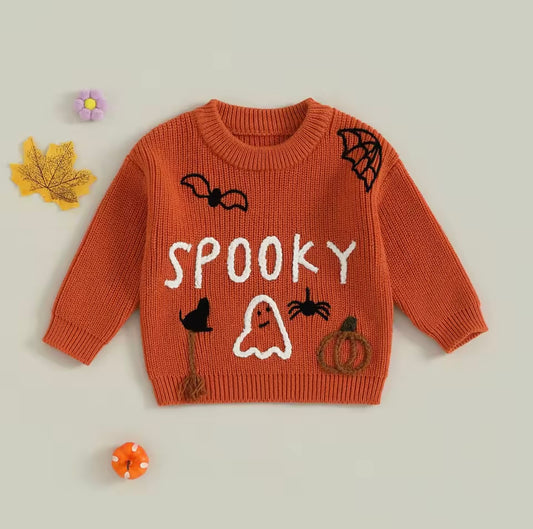 Spooky Halloween knitted jumper - PREORDER