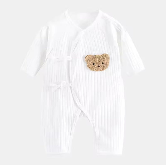 Bear side tie romper