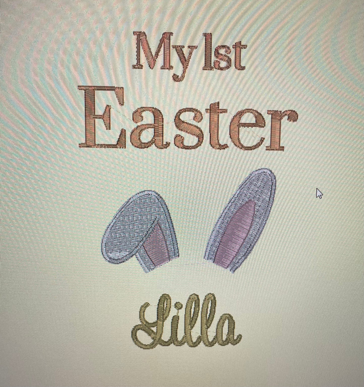 Personalised Easter print pyjamas