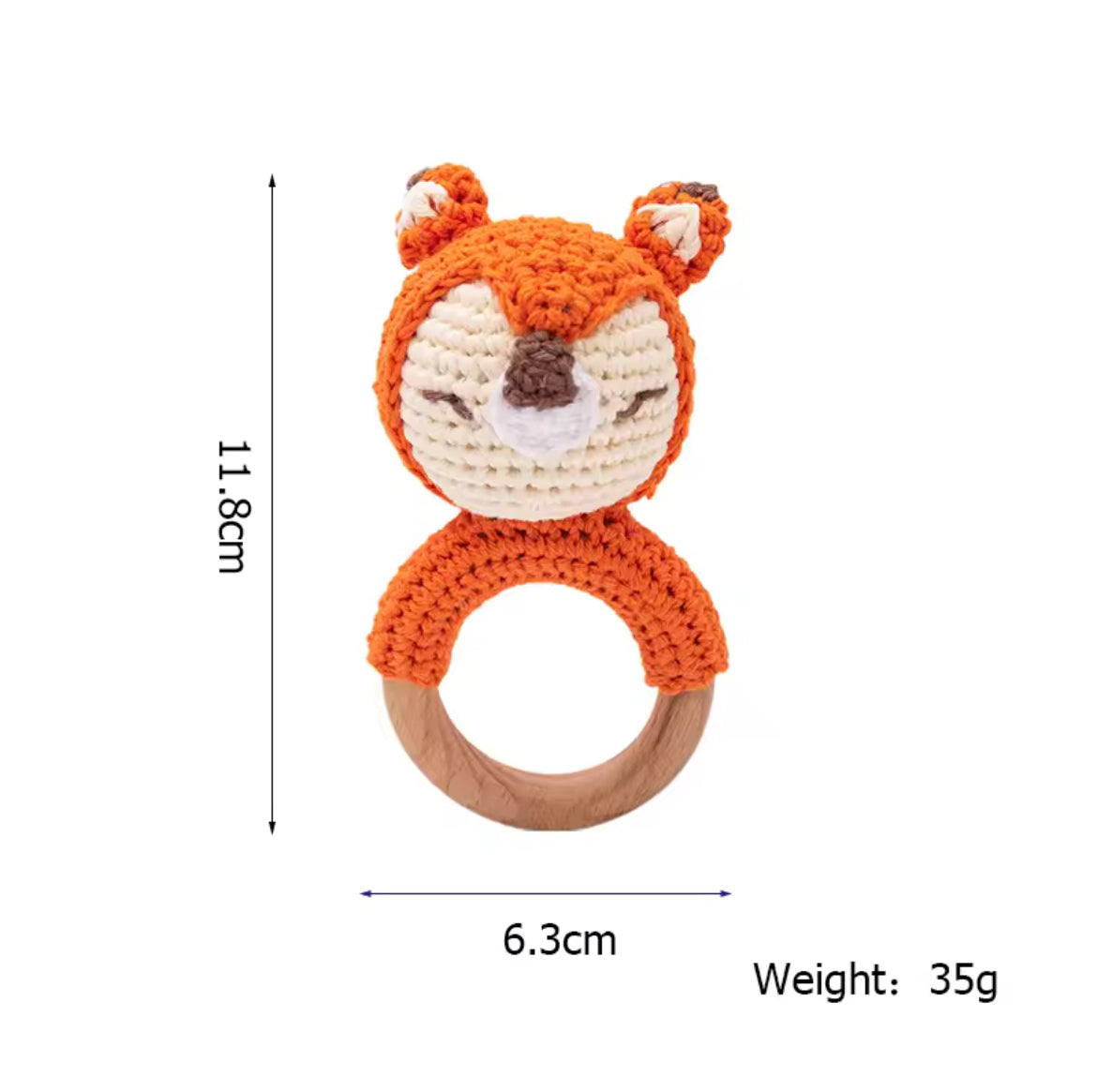 Crochet baby rattles