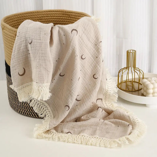 Swaddle tassel blanket - Large