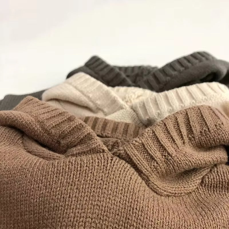 Knitted chocolate hoodie