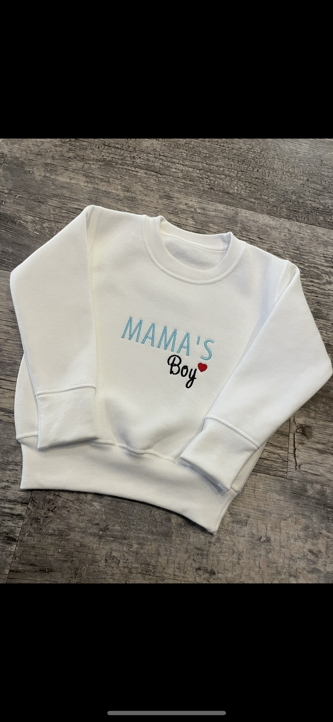 Personalised sweatshirt