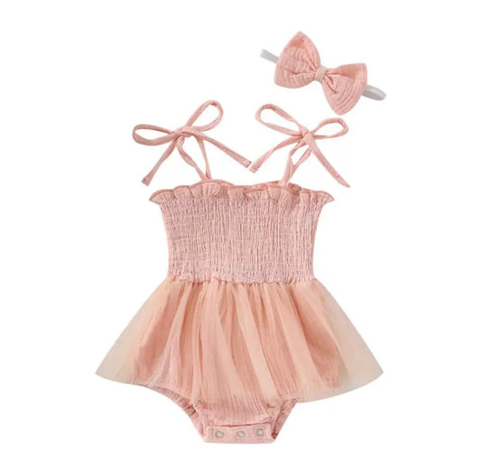 Pink tutu romper