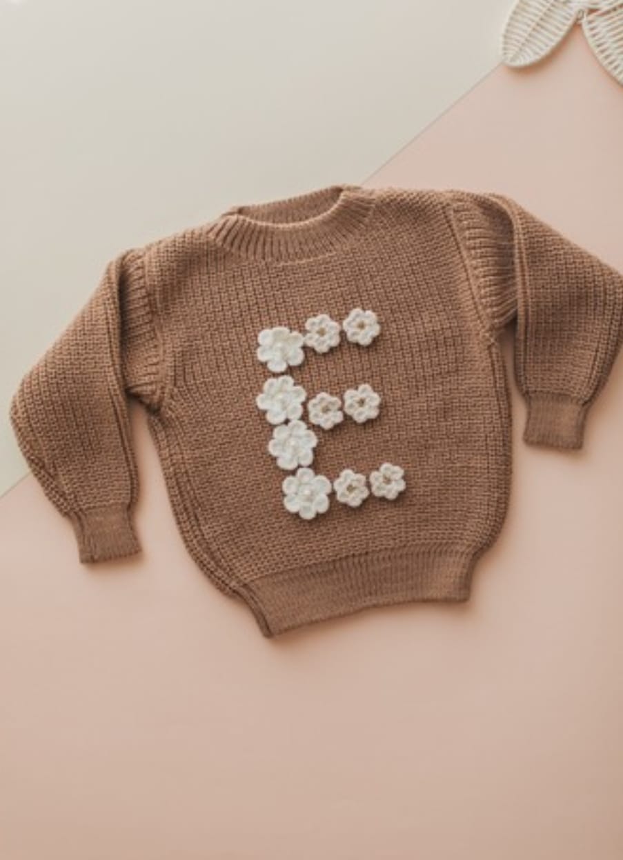 Handmade chocolate jumper - in stock