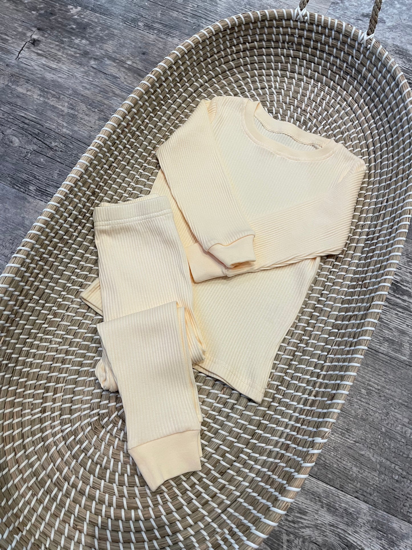Personalised ribbed loungewear