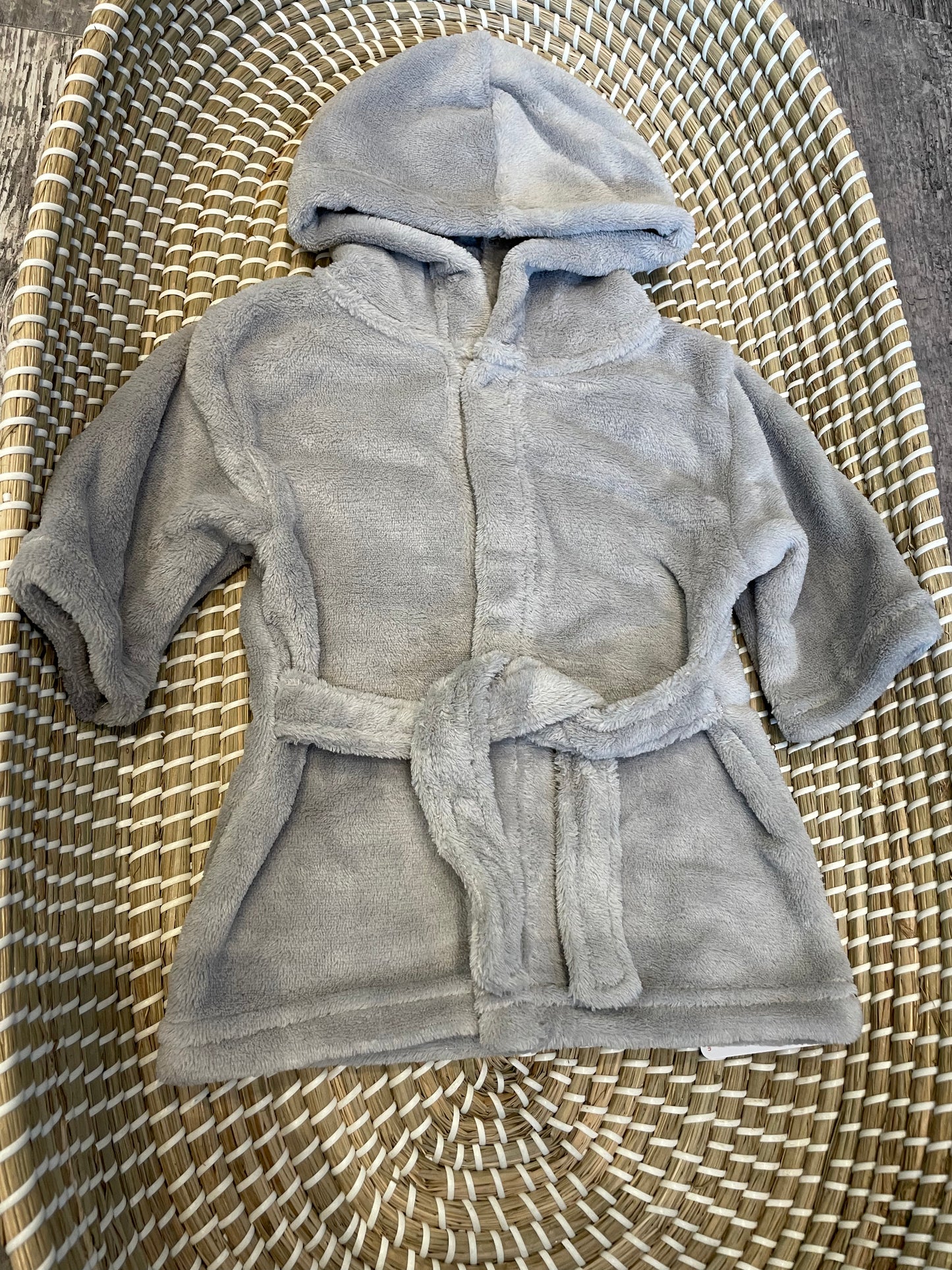 Personalised grey dressing gown