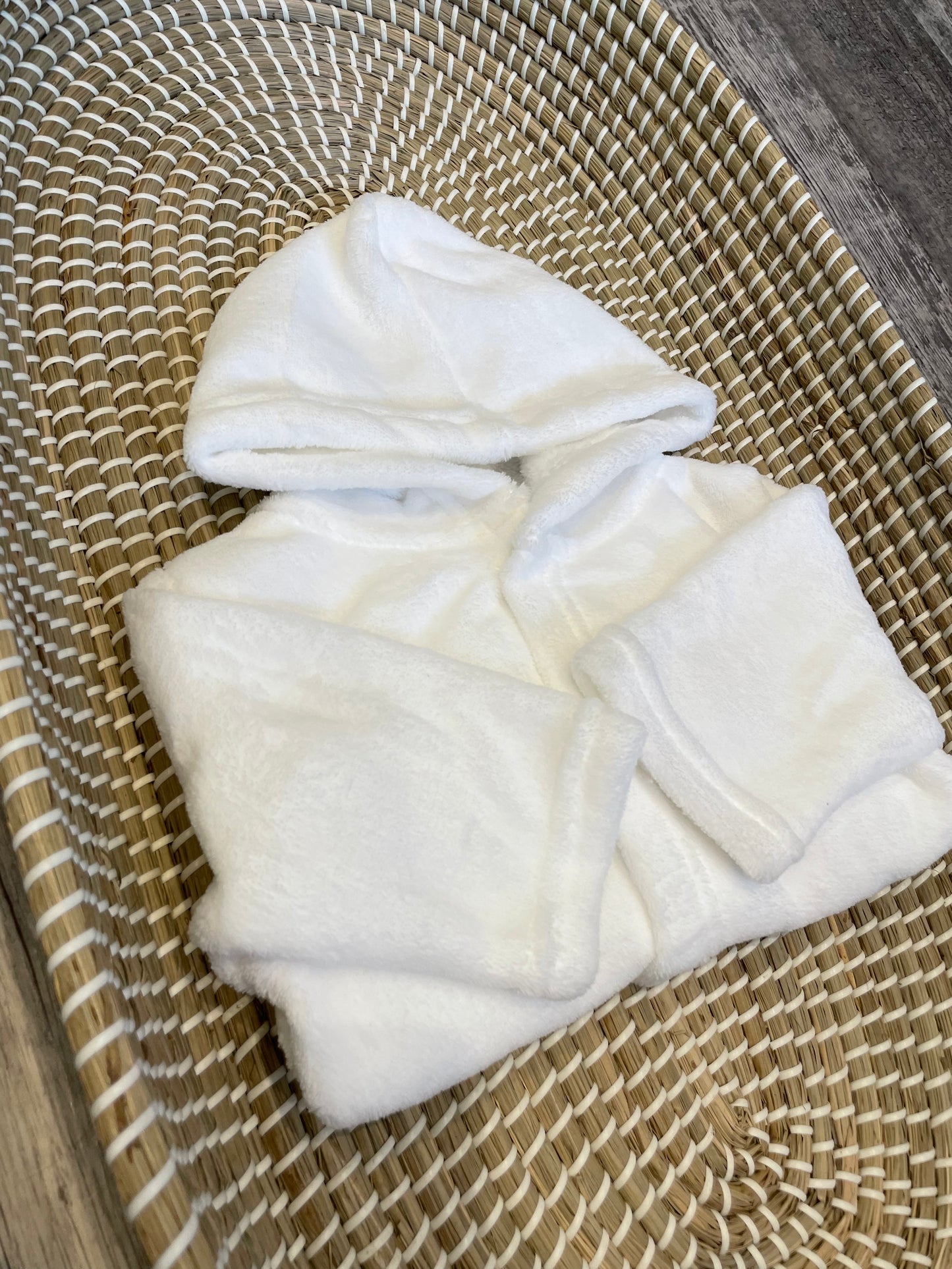 Personalised white dressing gown