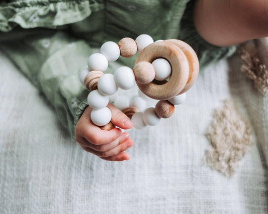 White teething ball