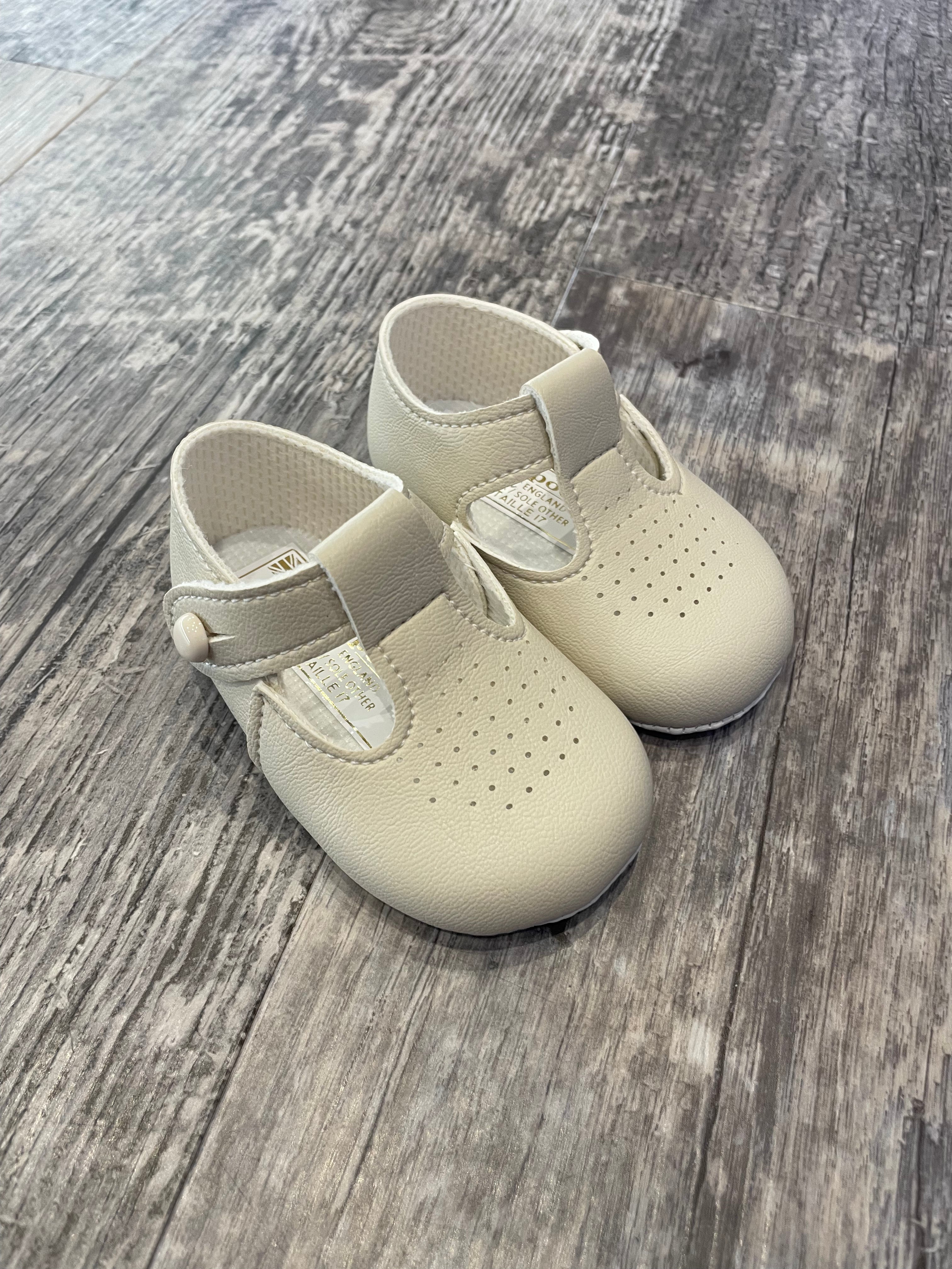 Biscuit T bar pram shoes Matilda Rose children s wear
