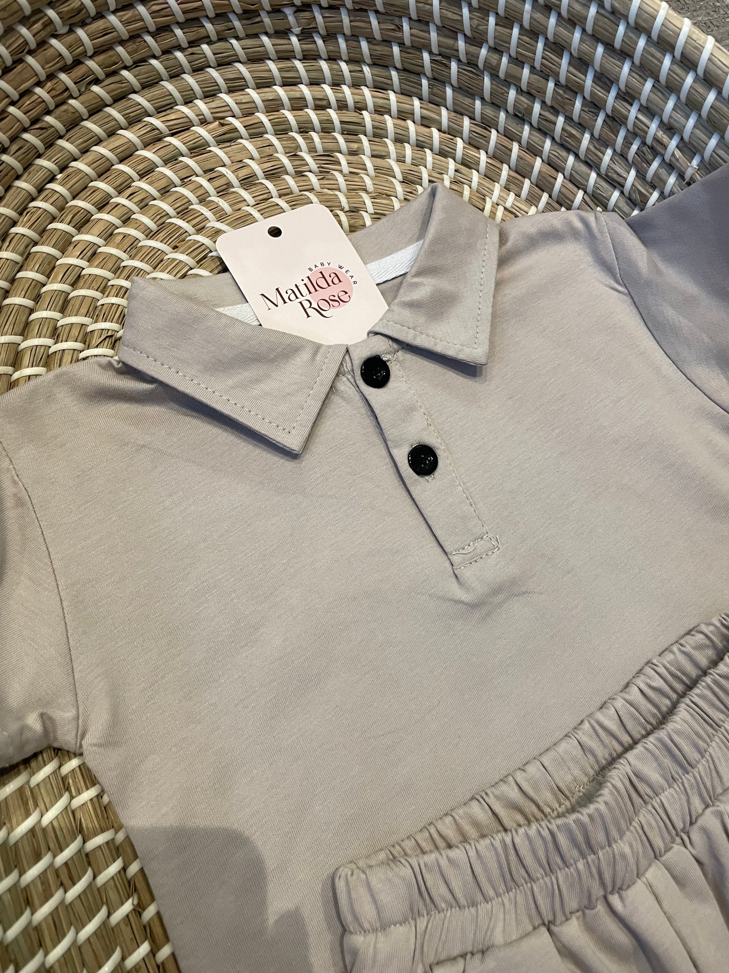 The grey polo set