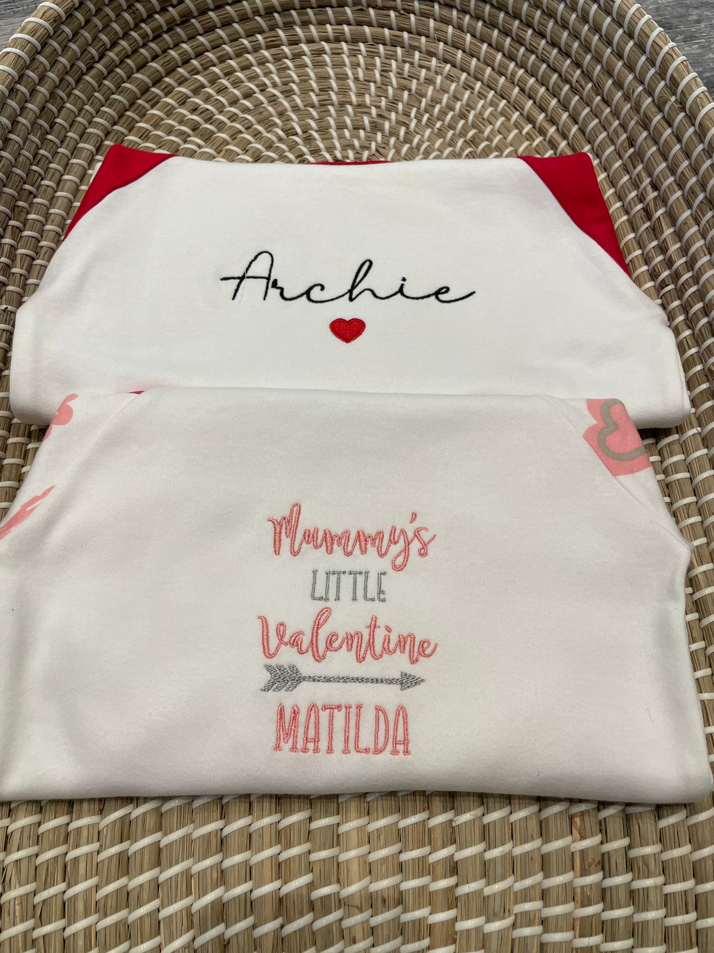 Personalised cotton printed pyjamas