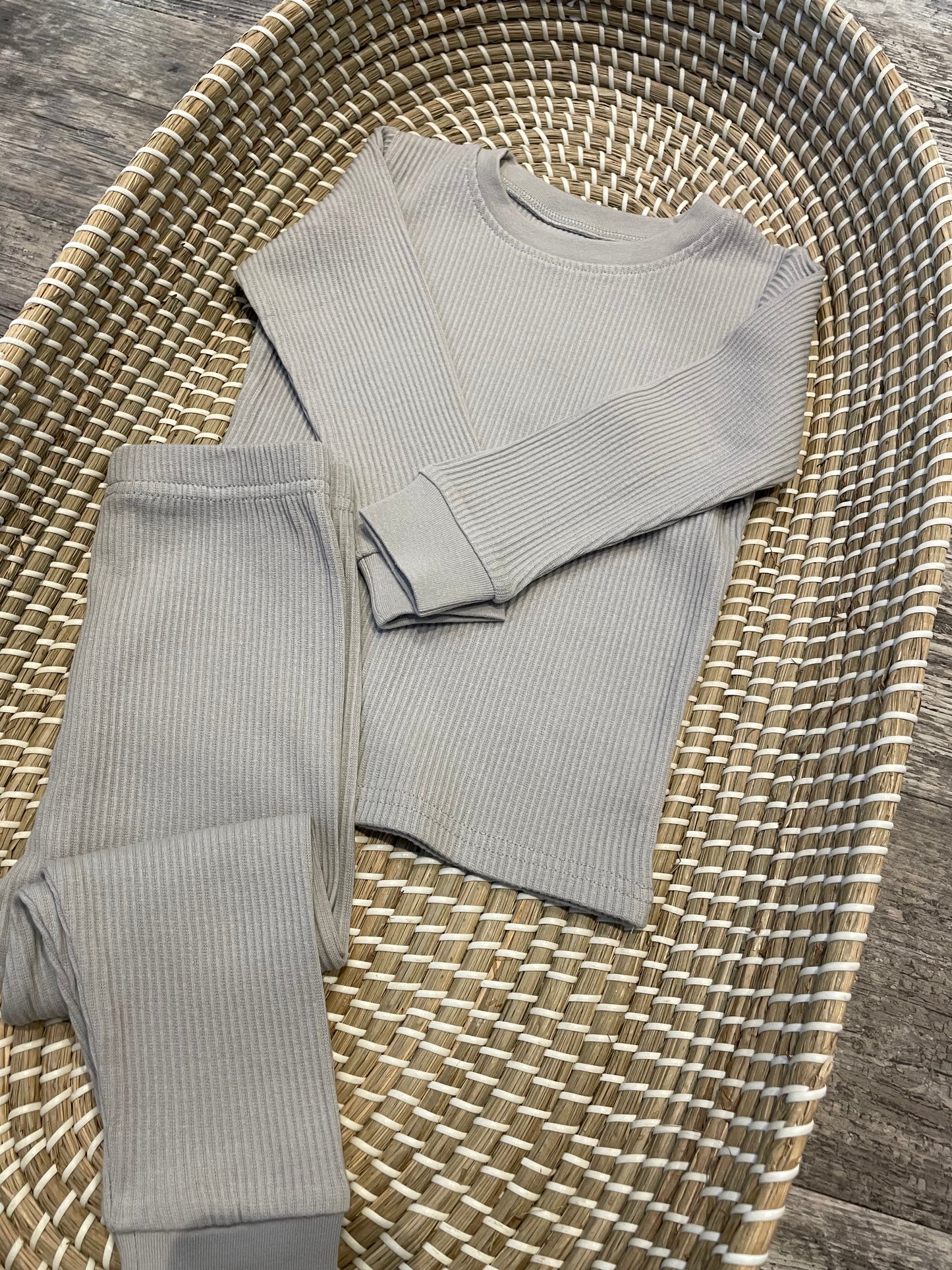 Personalised ribbed loungewear
