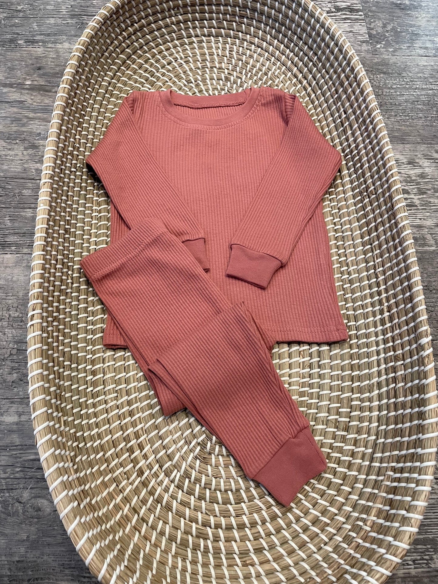 Personalised ribbed loungewear
