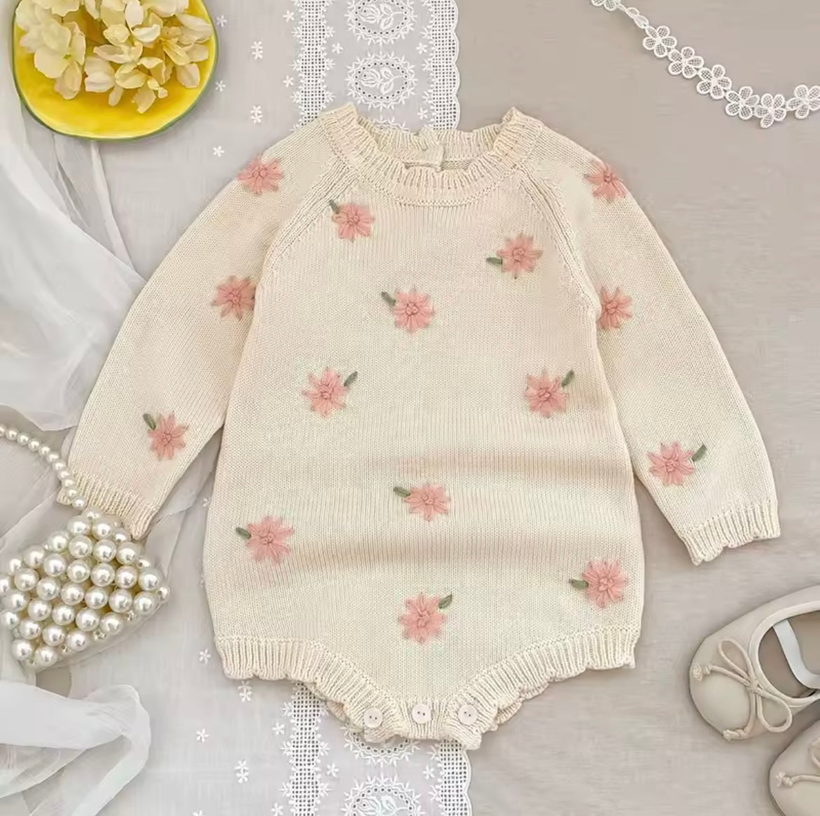 The Felicity knitted romper