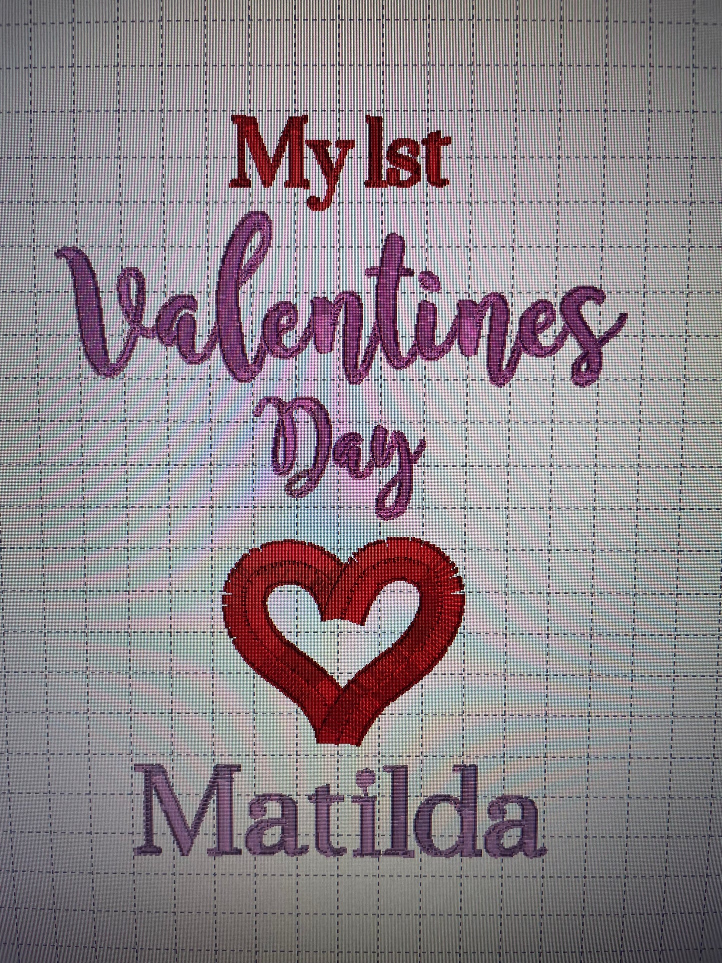 Personalised Valentines print pyjamas