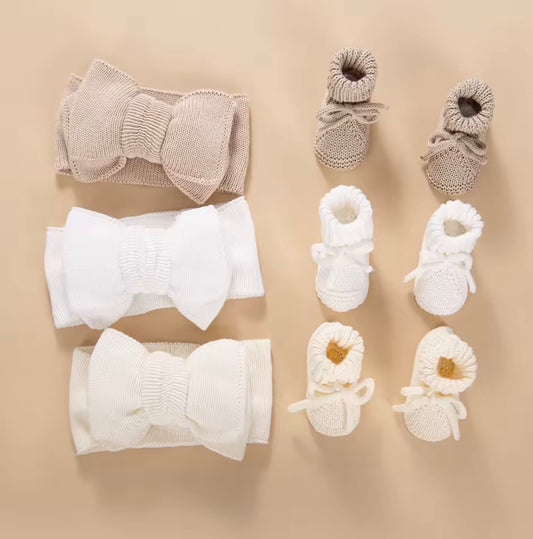 Headband and bootie gift box set