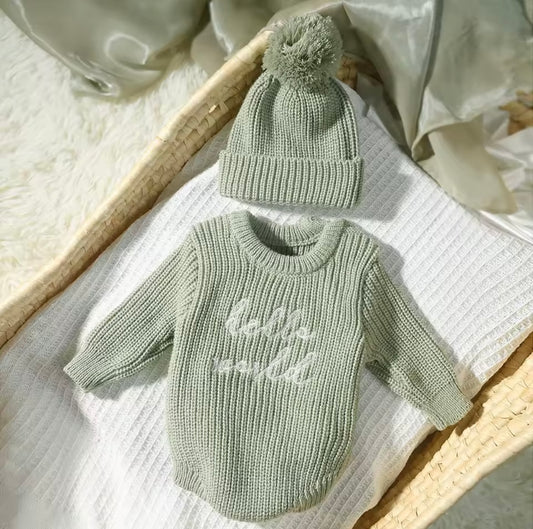 Hello World Knitted set