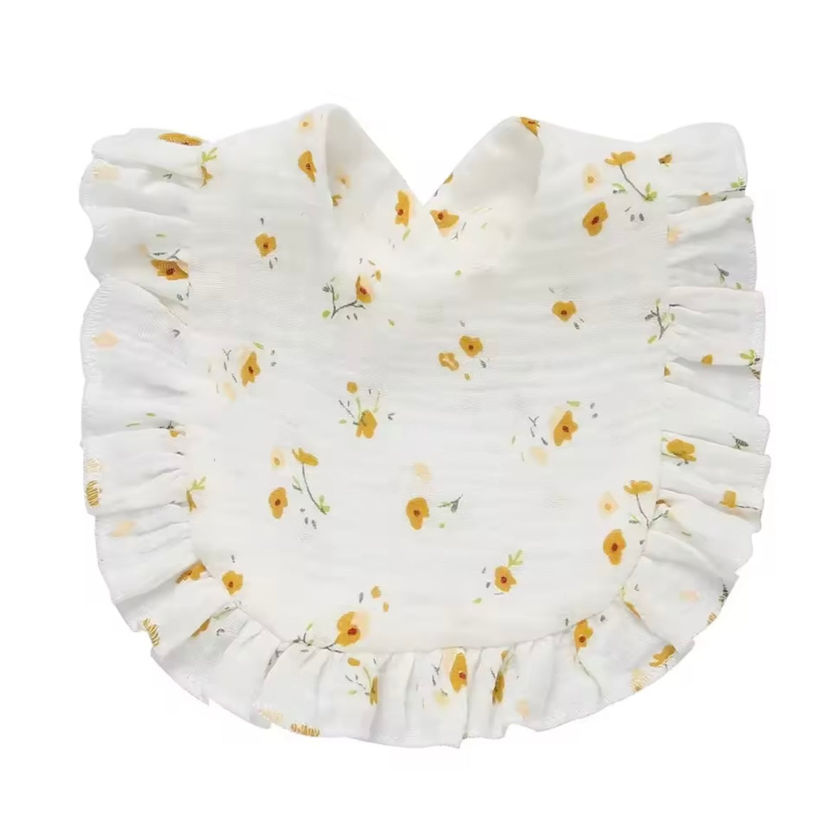 Muslin frill bibs