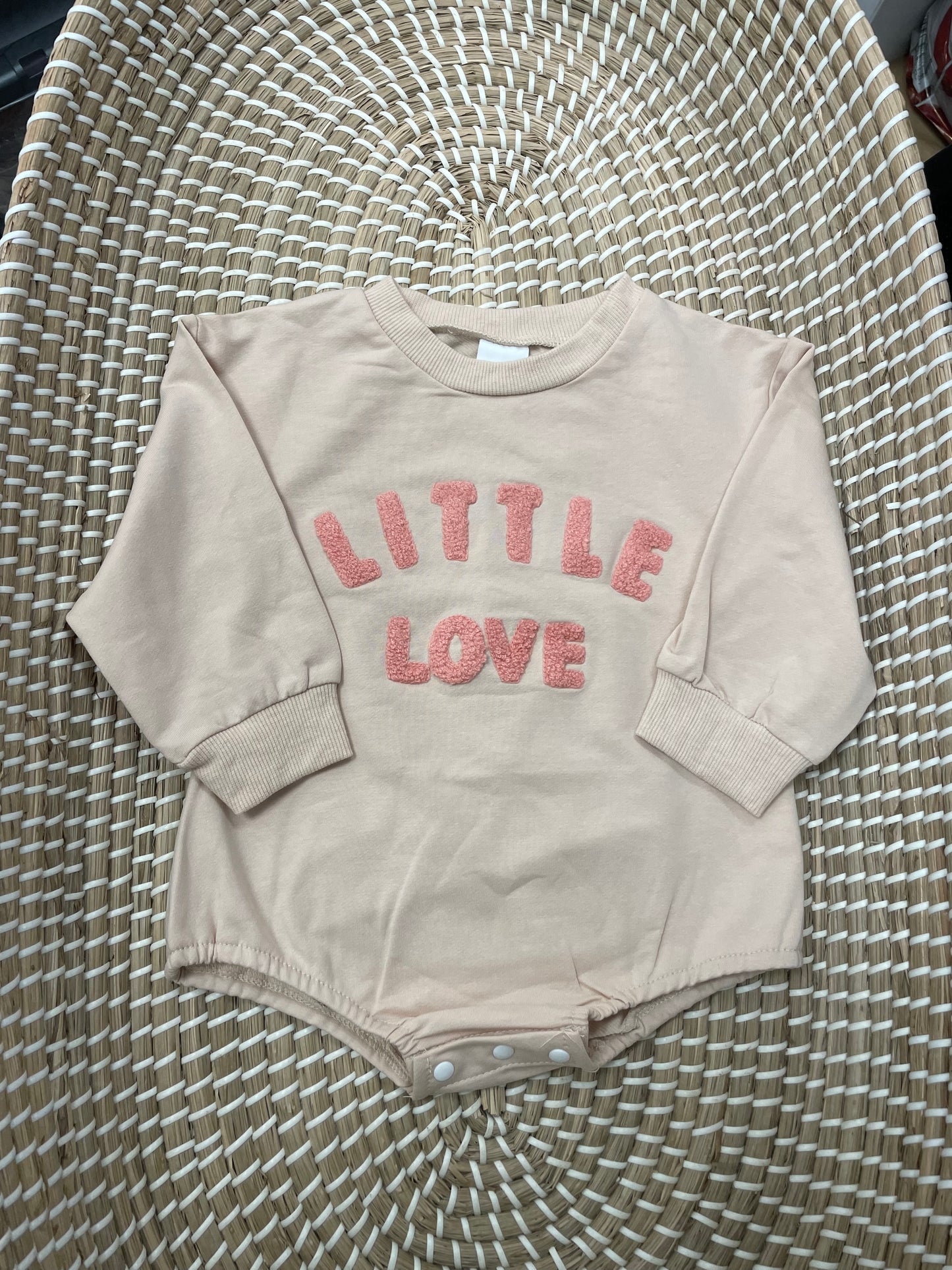 Little love romper - peach