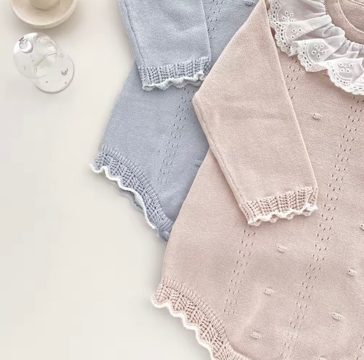 Blue frill romper