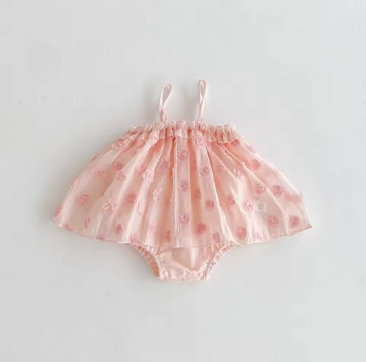 The Pink rose romper