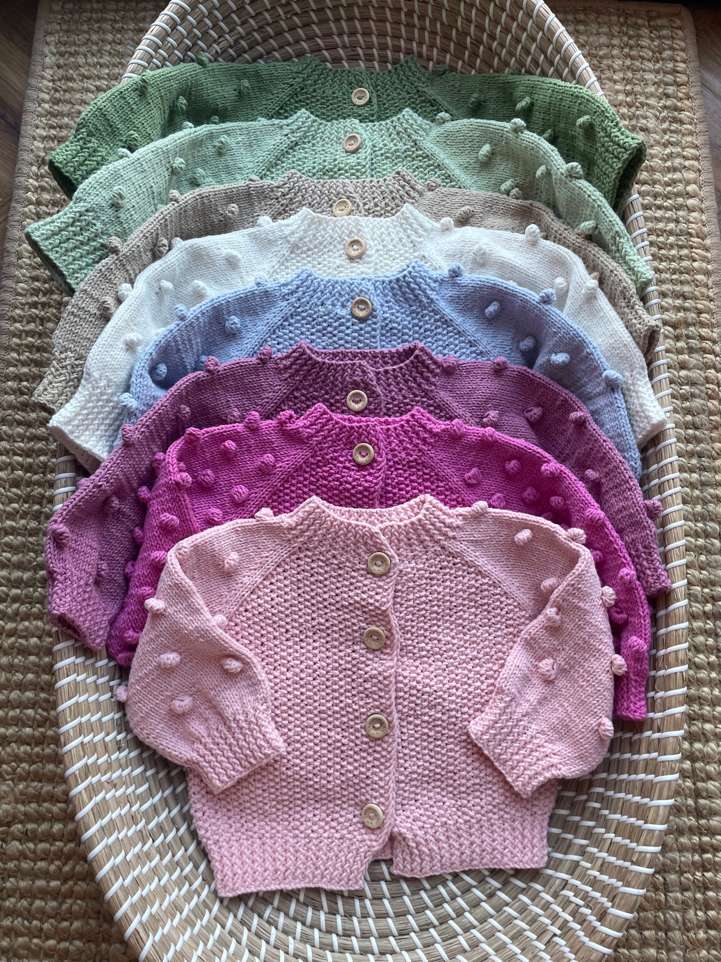 Newborn handmade cardigans - In Stock