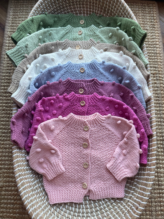 Newborn handmade cardigans - In Stock