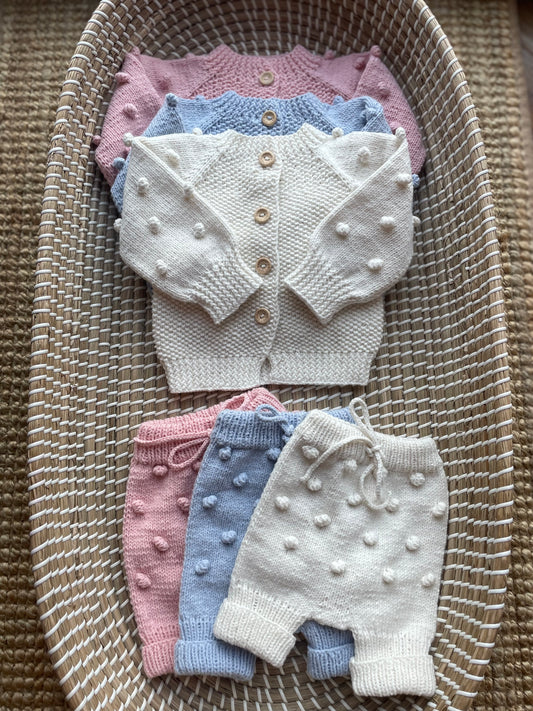 Newborn handmade knitted shorts - In stock