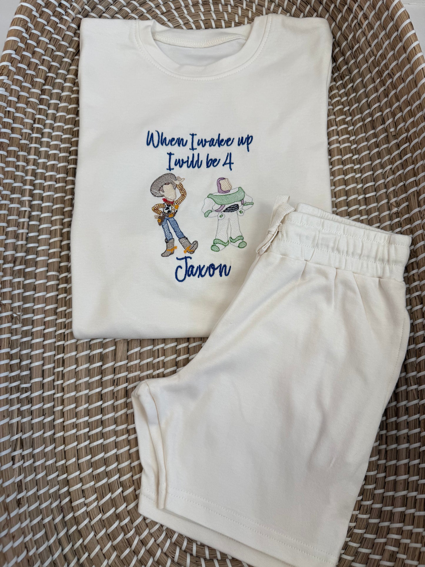 Personalised cotton pyjamas