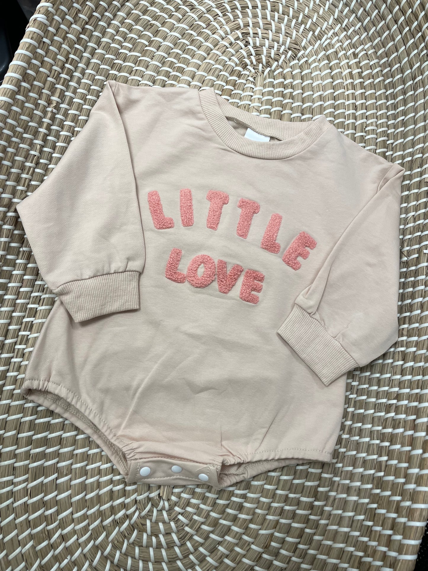 Little love romper - peach