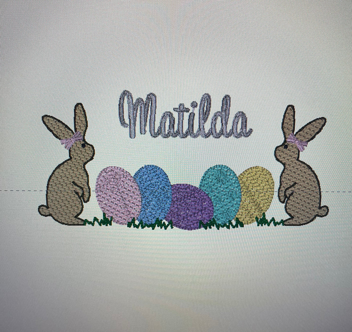 Personalised Easter plain cotton pyjamas
