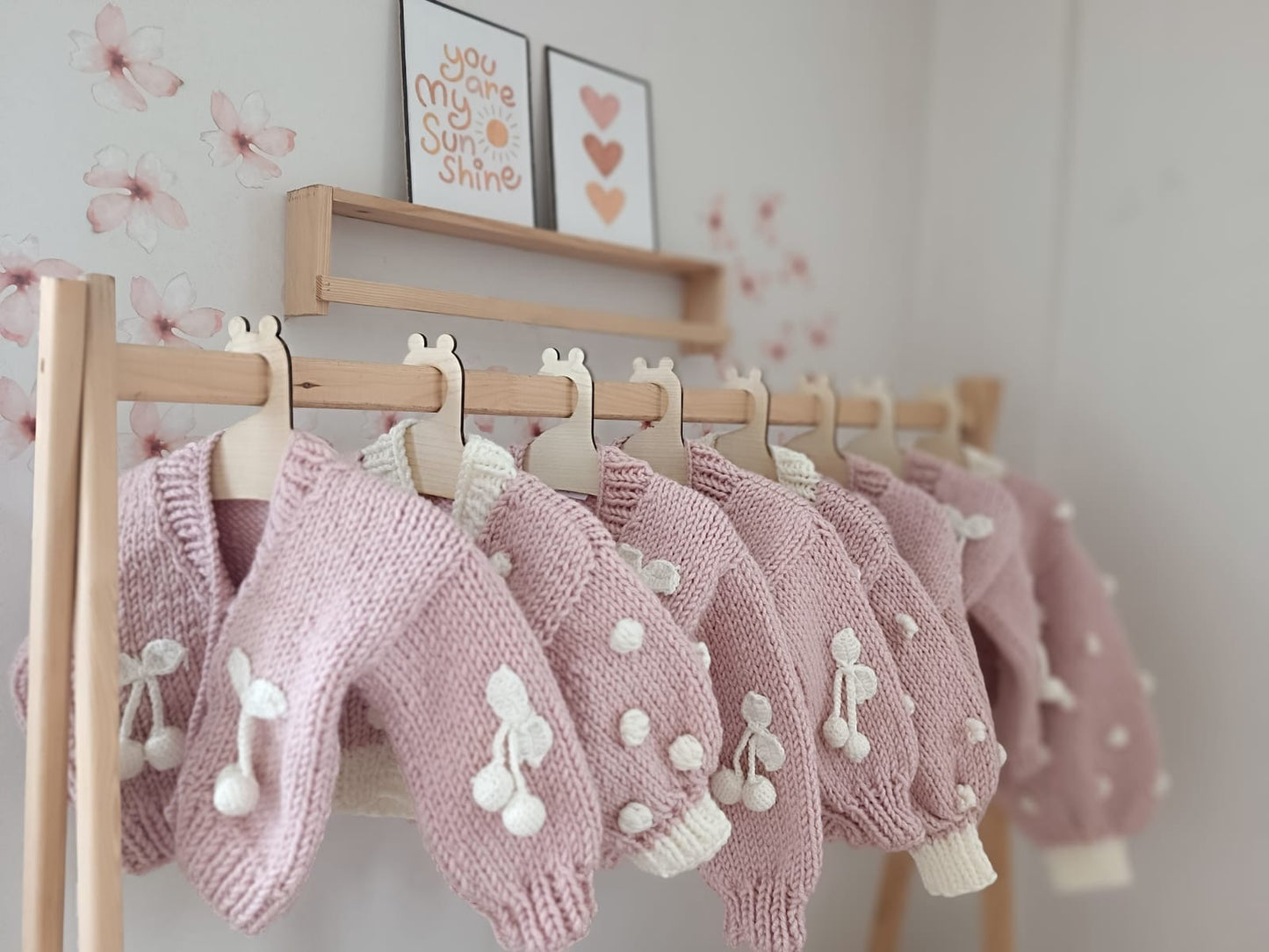 Handmade cherry cardigan (PREORDER)