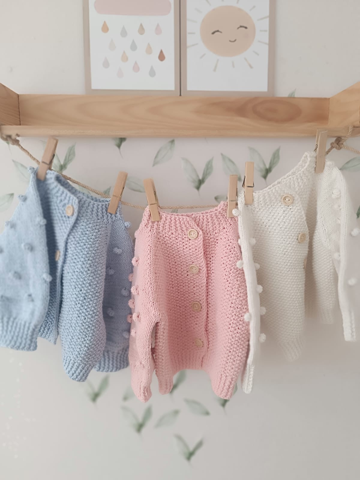 Newborn handmade cardigans - In Stock