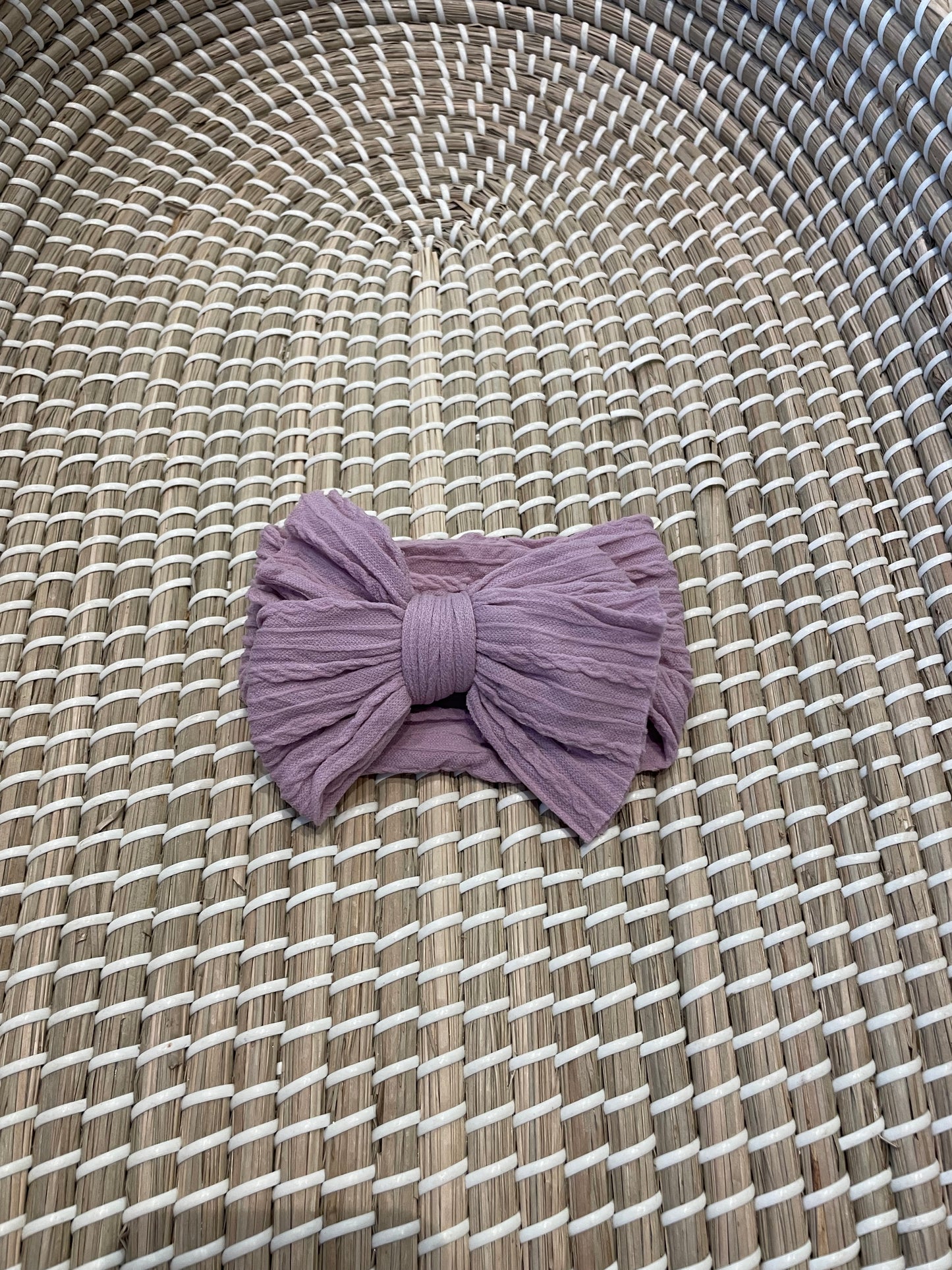 Cableknit headbands - Large bow