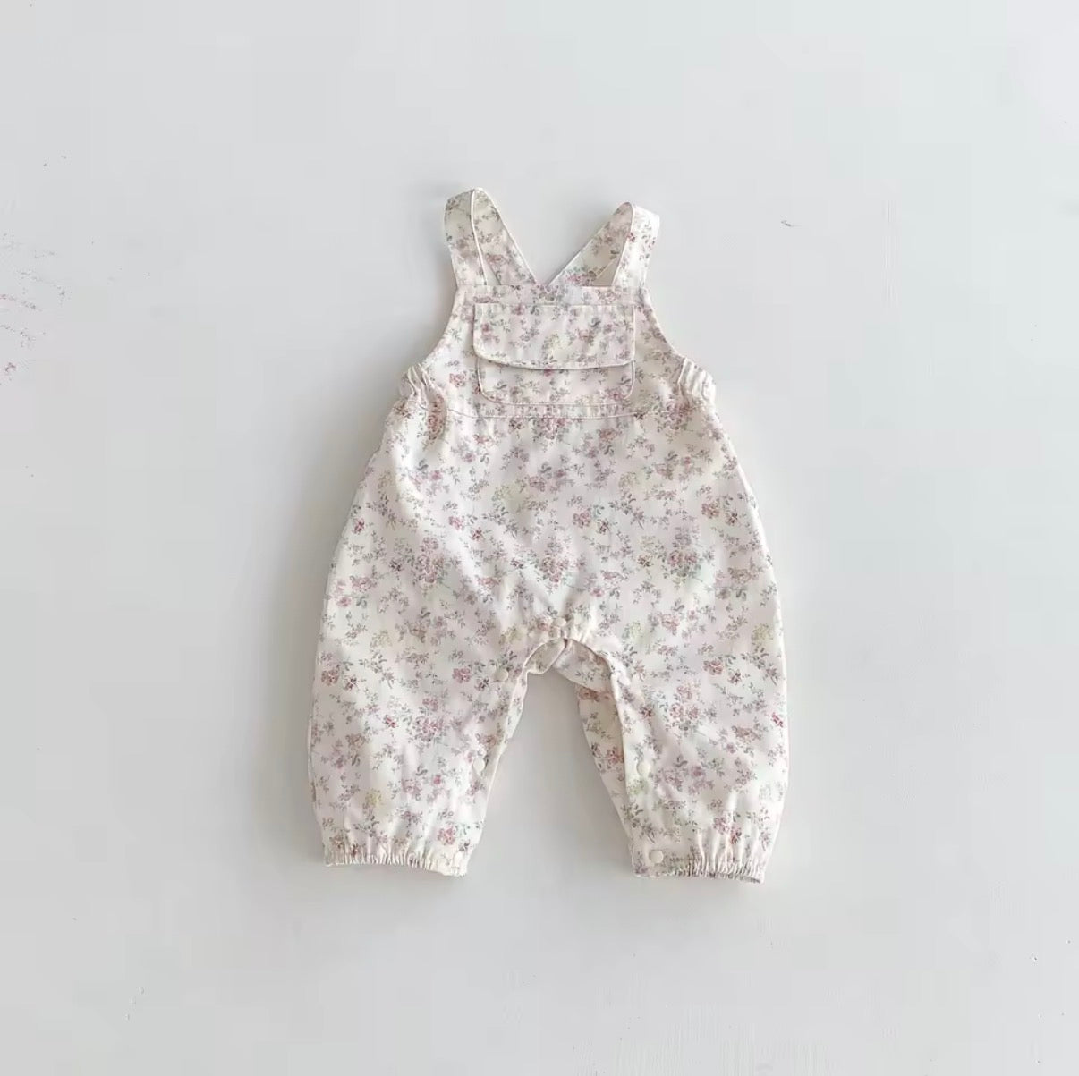 Floral dungarees