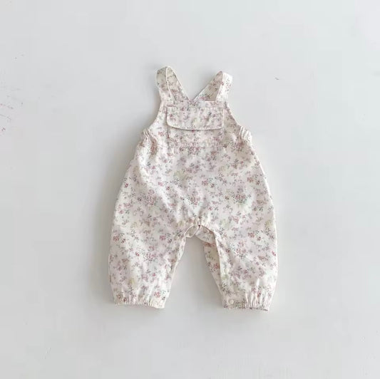 Floral dungarees