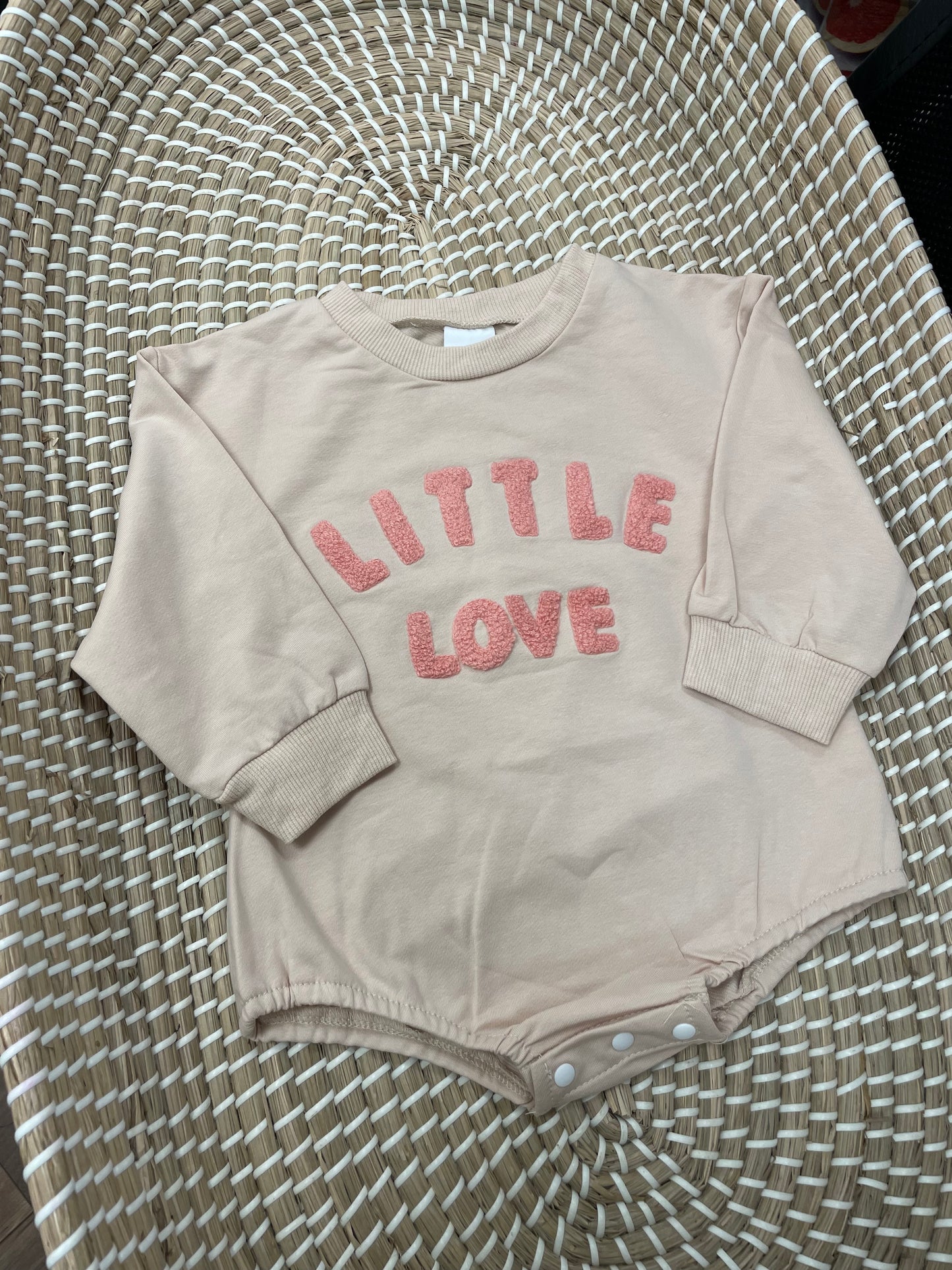 Little love romper - peach