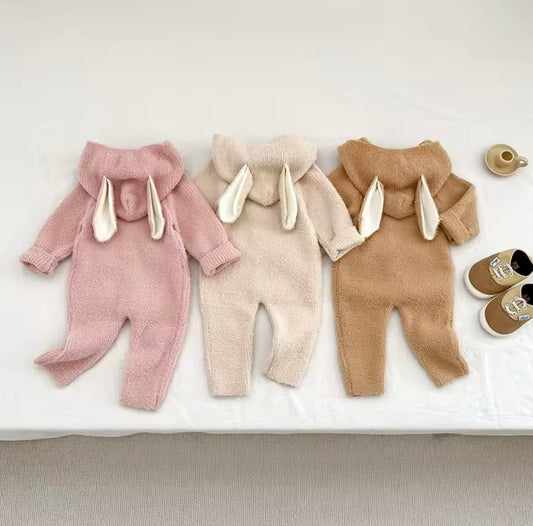 Fluffy bunny onesie