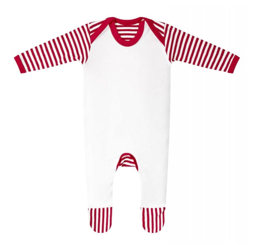 Personalised valentines sleepsuits