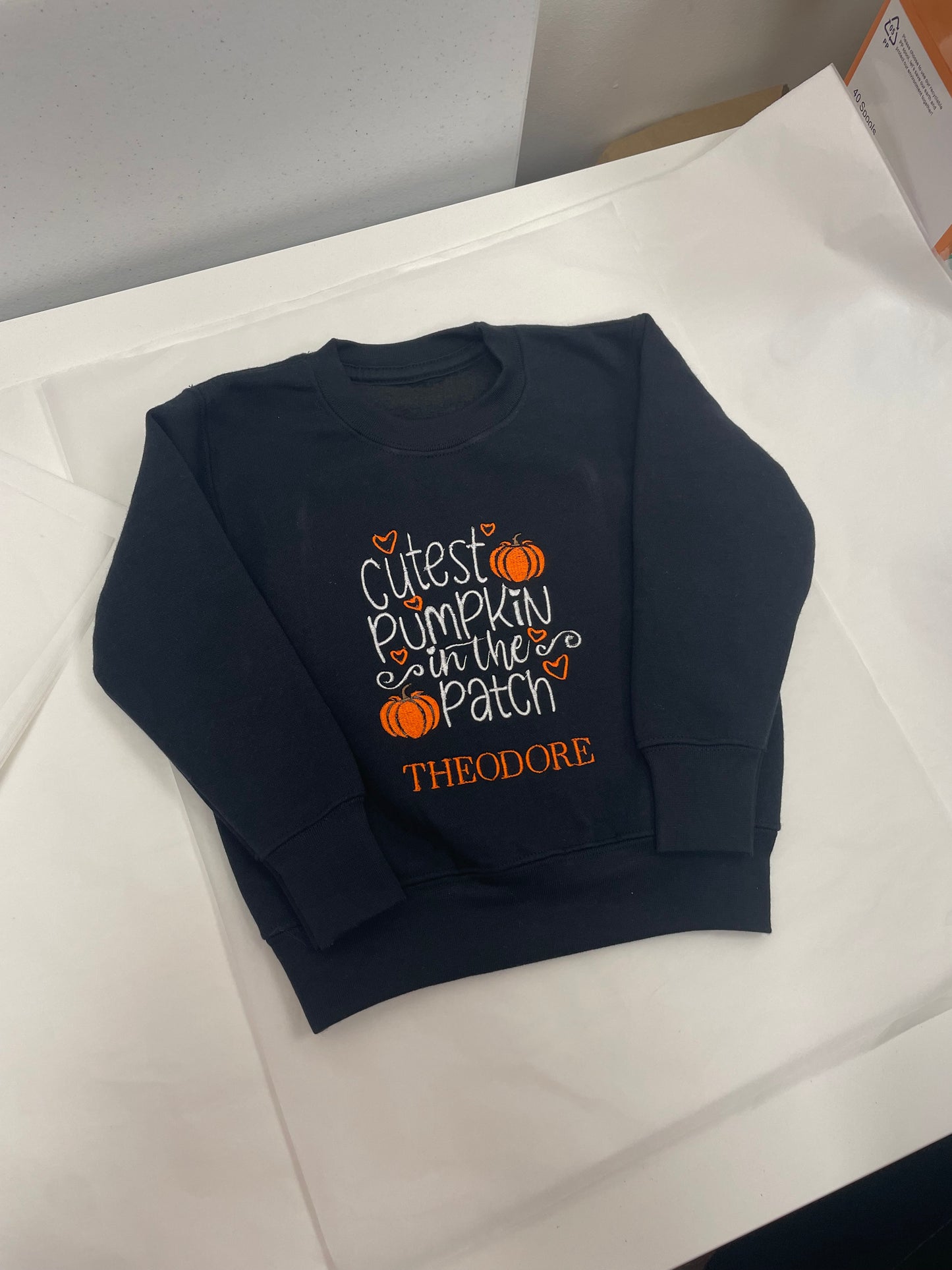 Personalised halloween sweatshirt