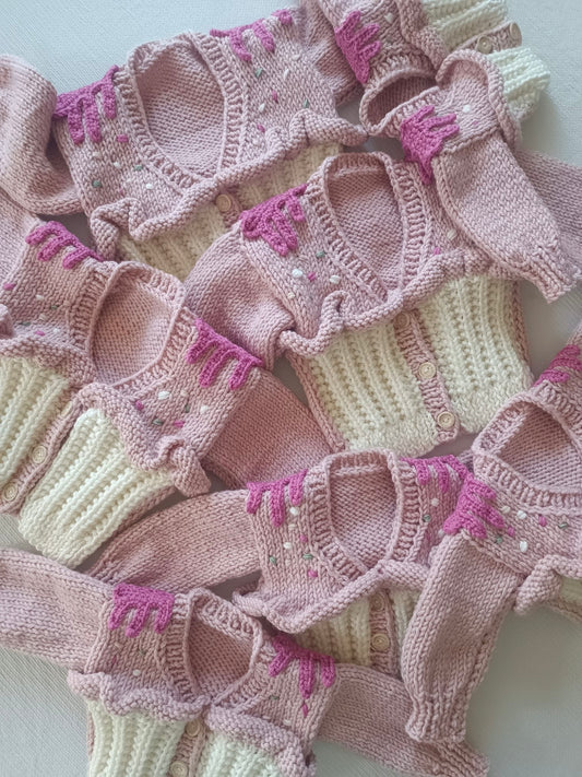 Handmade cupcake cardigan - In stock