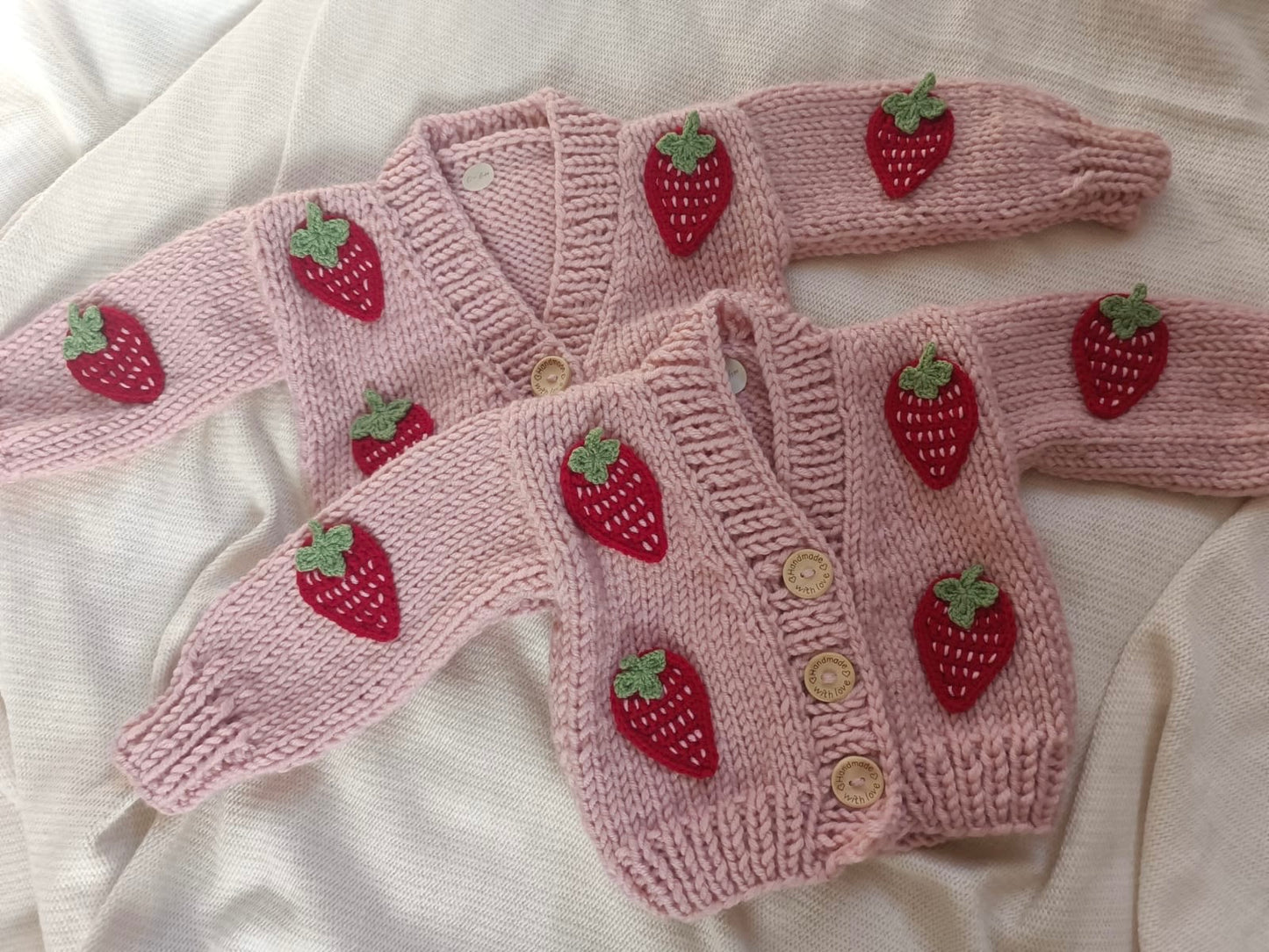 Handmade Strawberry cardigan (PREORDER)