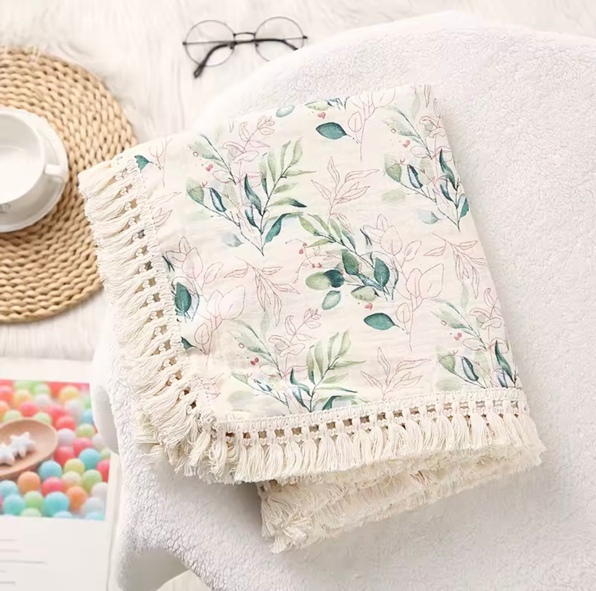 Muslin tassel blankets - medium