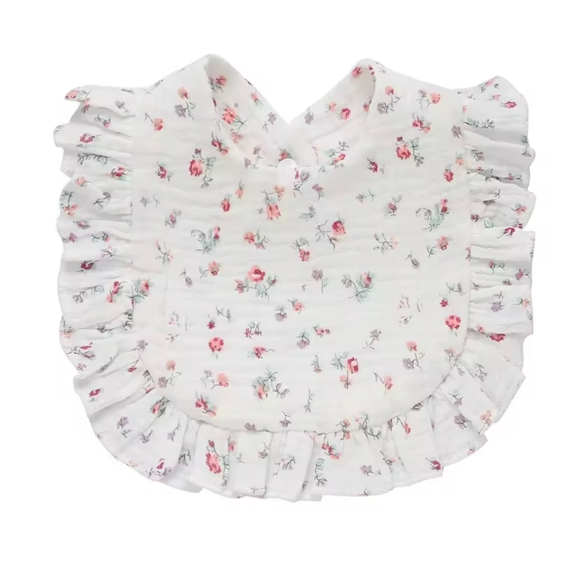 Muslin frill bibs