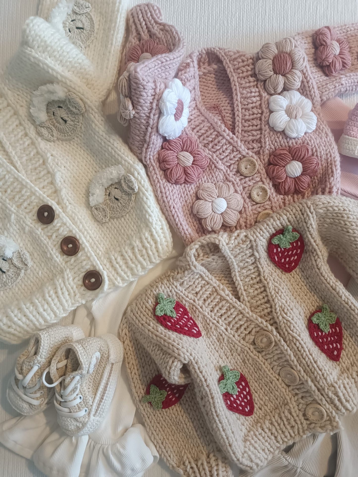 Handmade lamb cardigan - PREORDER