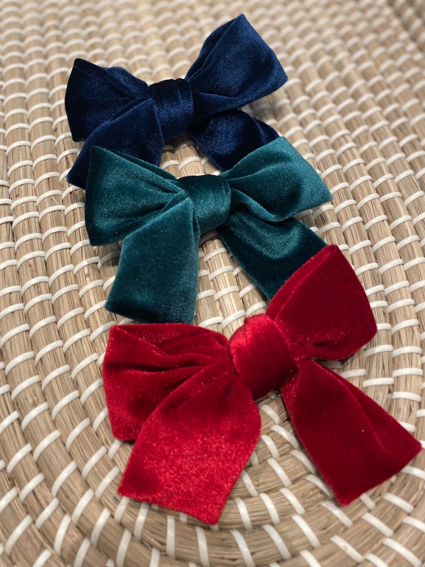 Velvet bows